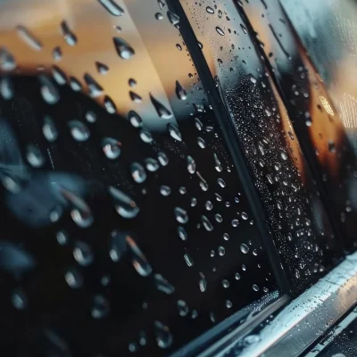 NuraFix Nano Car Spray protecting car windows with hydrophobic coating
